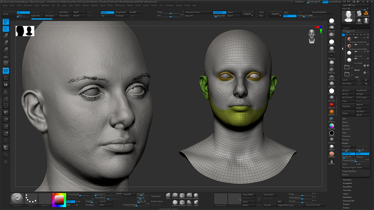 Download Zbrush head sculpt